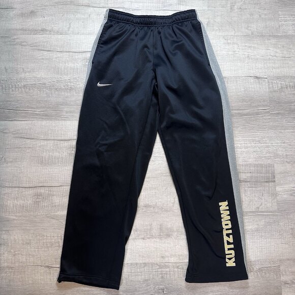 Kutztown University Nike Therma-Fit Sweatpants Mens Large Black Drawstring Gym - Picture 1 of 8